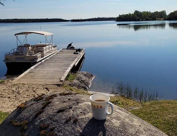 coffee by the lake